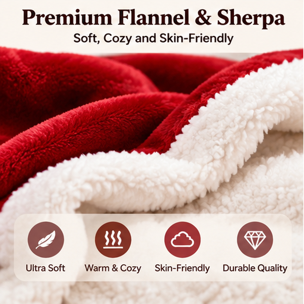 Wearable heated blanket